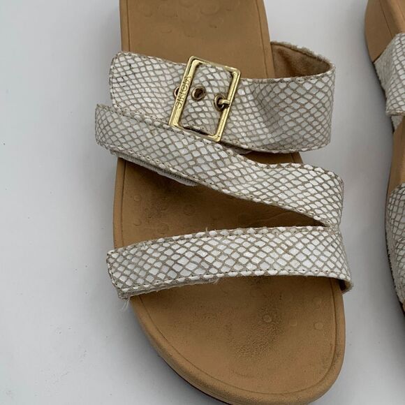 Vionic Pacific Rio slide sandals snake skin slide platform women’s size 10 - Picture 2 of 14